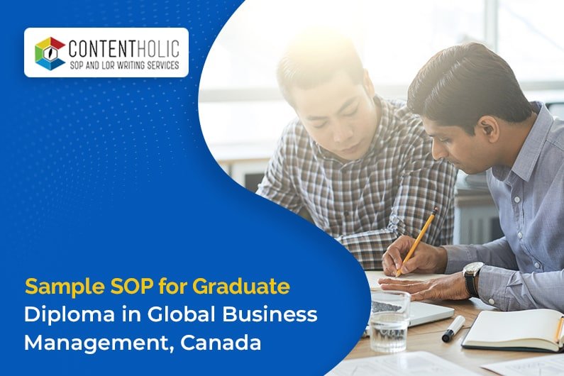 Sample SOP for Graduate Diploma in Global Business Management, Canada