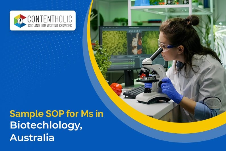 Sample SOP for MS in Biotechnology, Australia contentholic