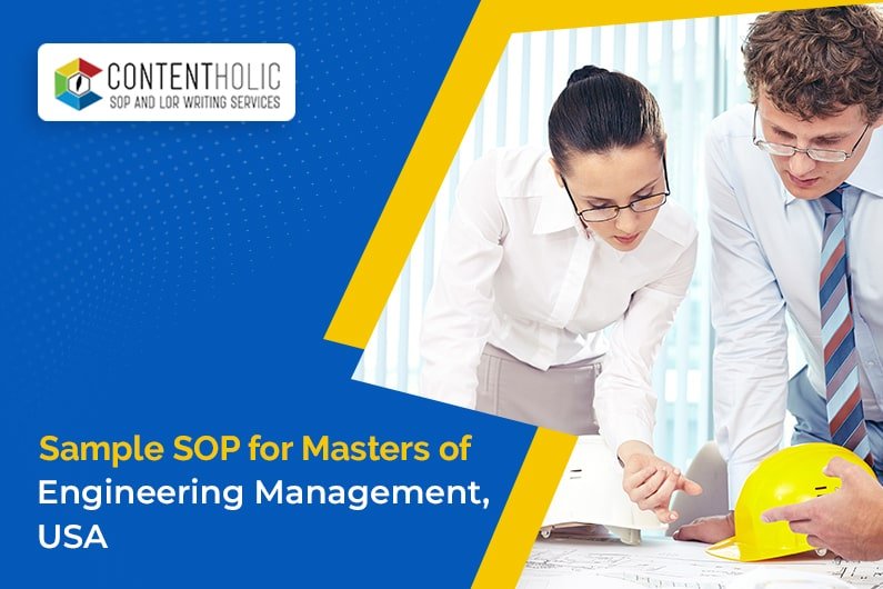 Sample SOP for Master of Engineering Management, USA