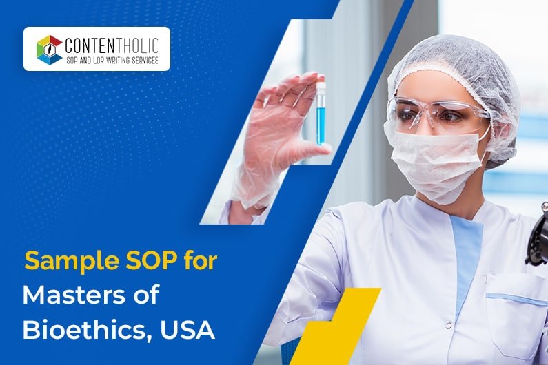 Sample SOP for Masters in Bioethics, Australia