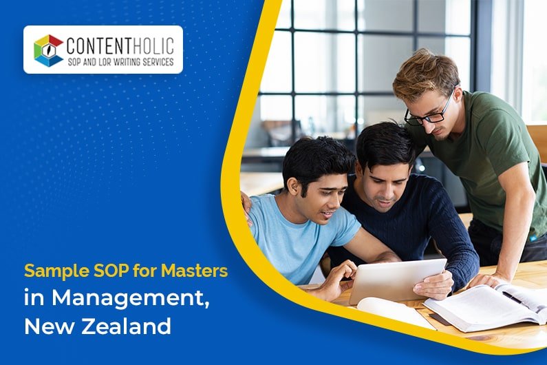 Sample SOP for Masters in Management, New Zealand