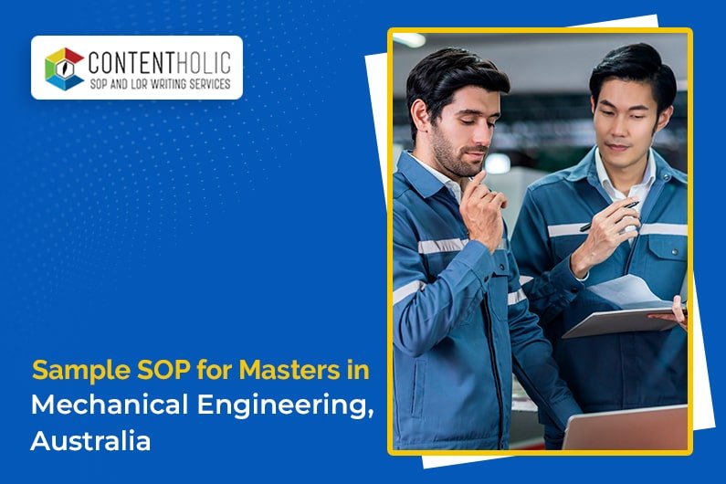 Sample SOP for Maters in Mechanical Engineering, Australia