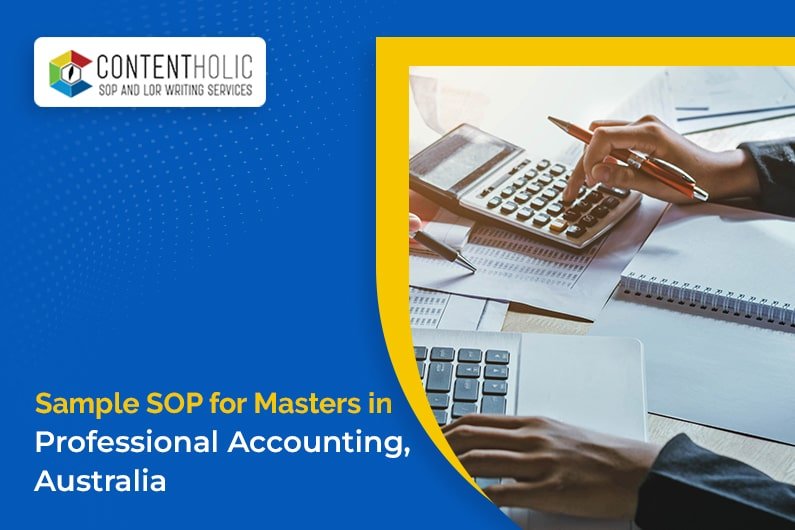 Sample SOP for Maters in Professional Accounting, Australia