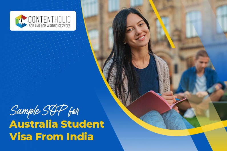 Sample SOP for Australia Student Visa from India
