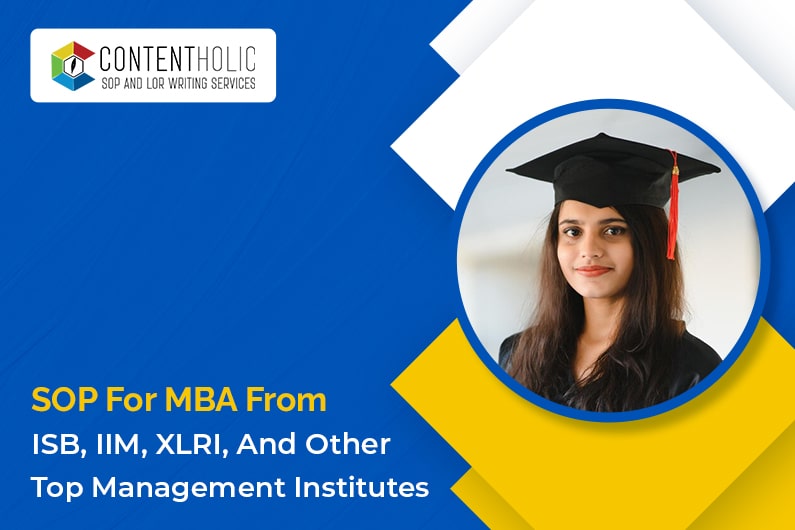 SOP for MBA from ISB, IIM, XLRI, and other Top Management Institutes