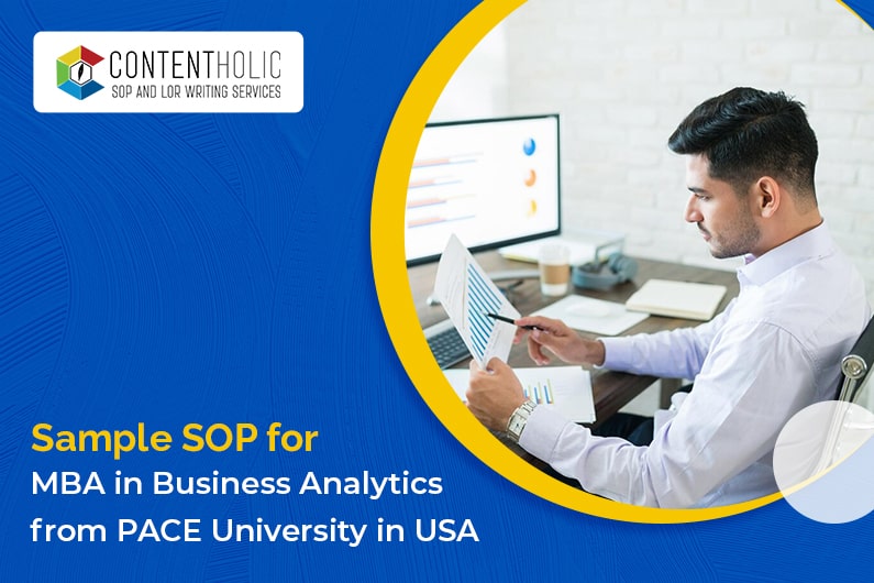 Sample SOP for MBA in Business Analytics from PACE University in USA