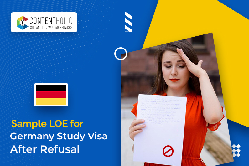 Sample LOE for Germany Study Visa After Refusal