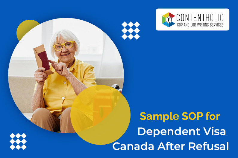 SOP Sample for Canada Dependent Visa After Refusal