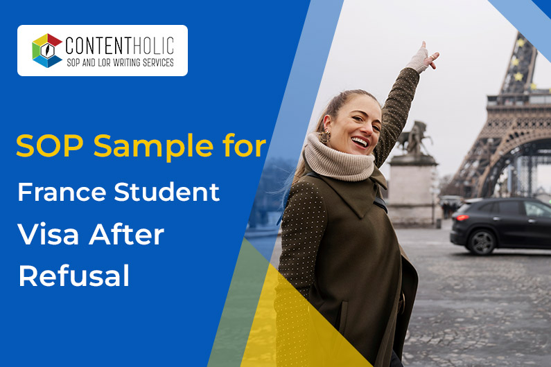 SOP Sample for France Student Visa After Refusal