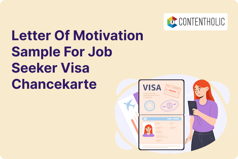 Letter of Motivation Sample for Job Seeker Visa – Chancekarte