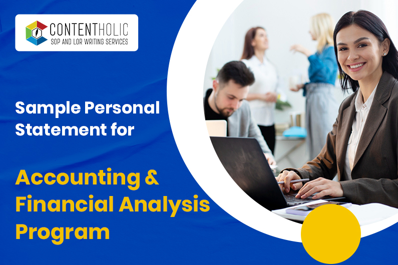 Sample Personal Statement for Accounting & Financial Analysis Program