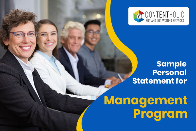 Personal Statement Sample for Management Program