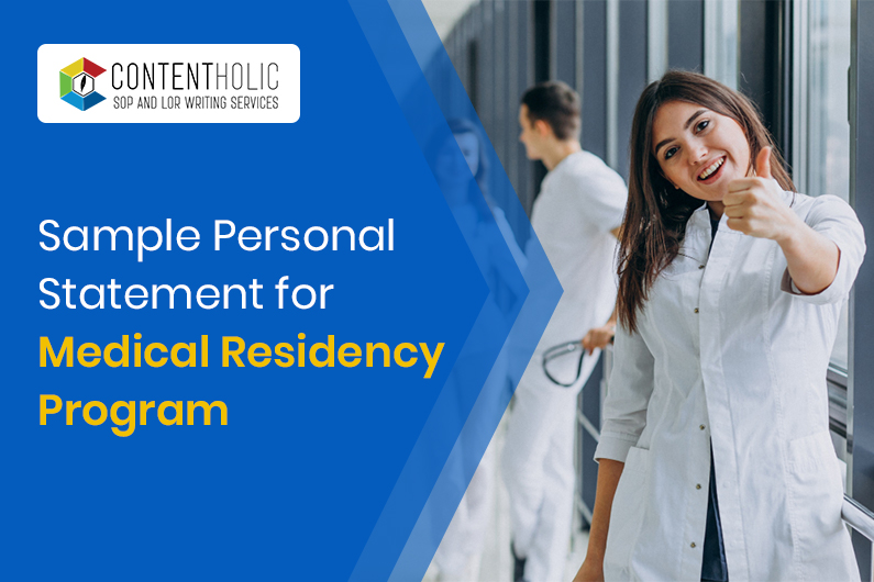 Sample Personal Statement for Medical Residency Program