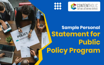 Personal Statement Sample for Public Policy Program