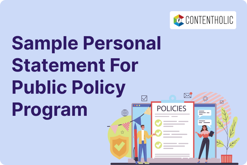 Personal Statement Sample for Public Policy Program