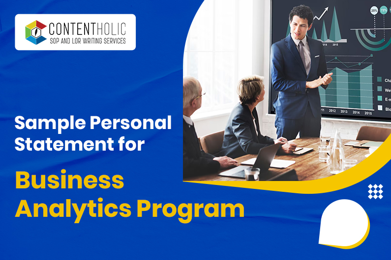 Personal Statement Sample for Business Analytics Program