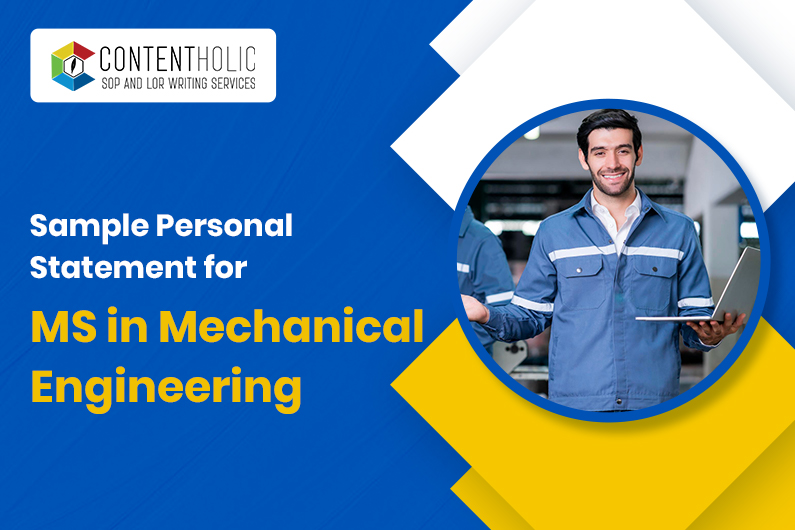 Sample Personal Statement for MS in Mechanical Engineering