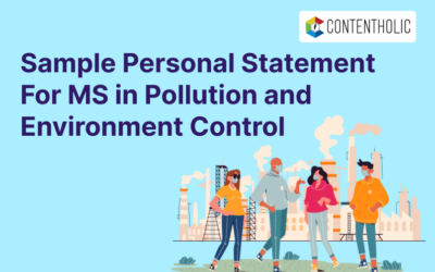 Sample Personal Statement for MS in Pollution and Environment Control