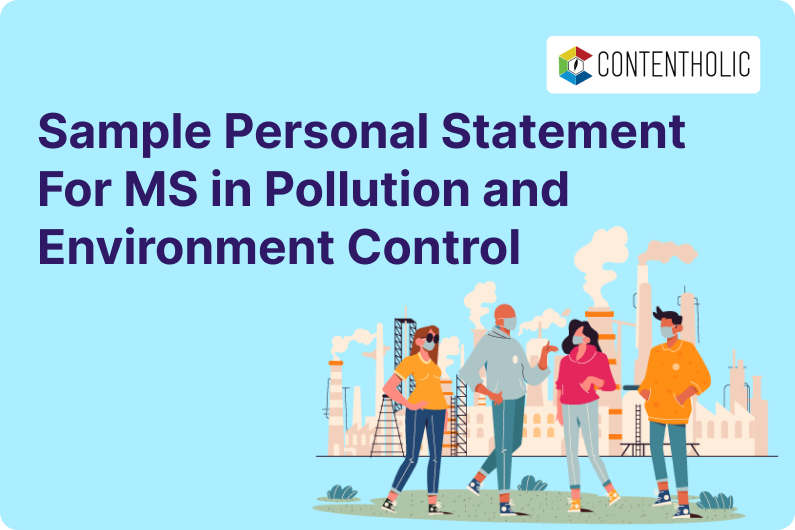 Sample Personal Statement for MS in Pollution and Environment Control