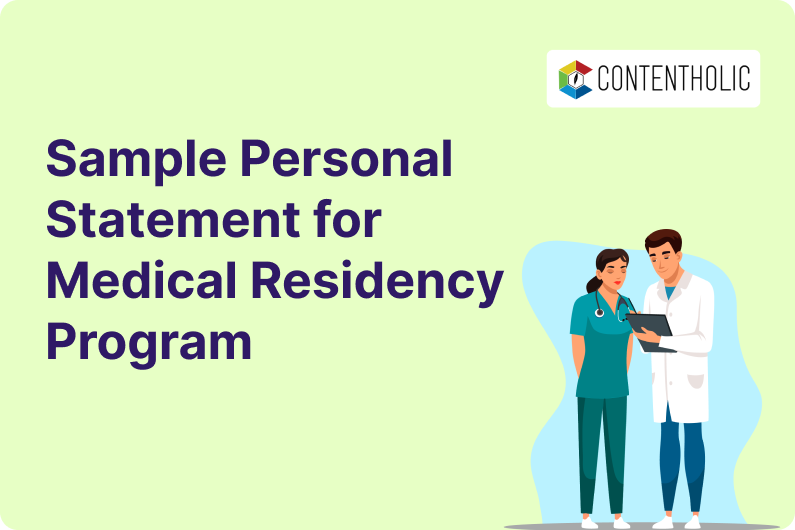 Sample Personal Statement for Medical Residency Program