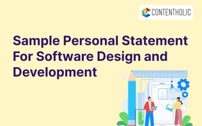 Sample Personal Statement for Software Design and Development