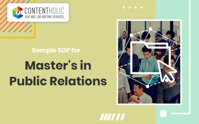 SOP Sample for Master’s in Public Relations