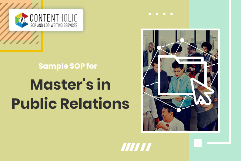 SOP Sample for Master’s in Public Relations