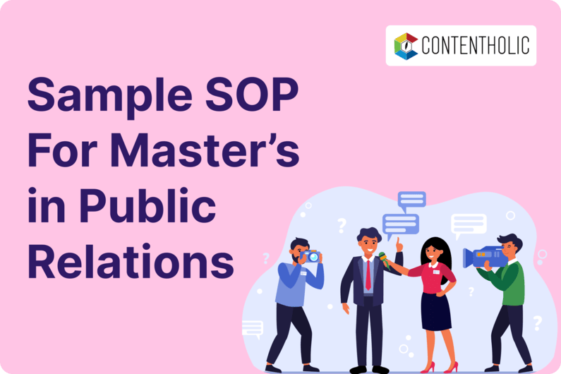 SOP Sample for Master’s in Public Relations