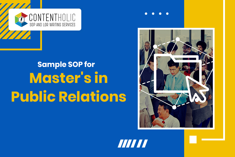 Sample SOP for Master's in Public Relations