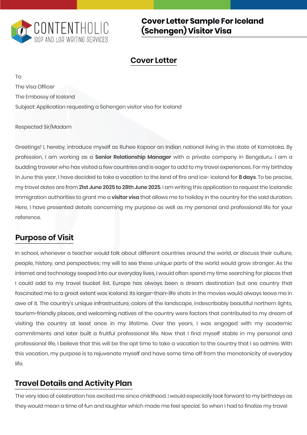 Cover Letter Sample for German Student Visa After Refusal