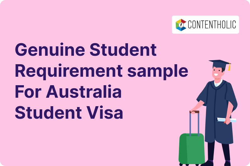 Genuine Student Requirement Sample Australia