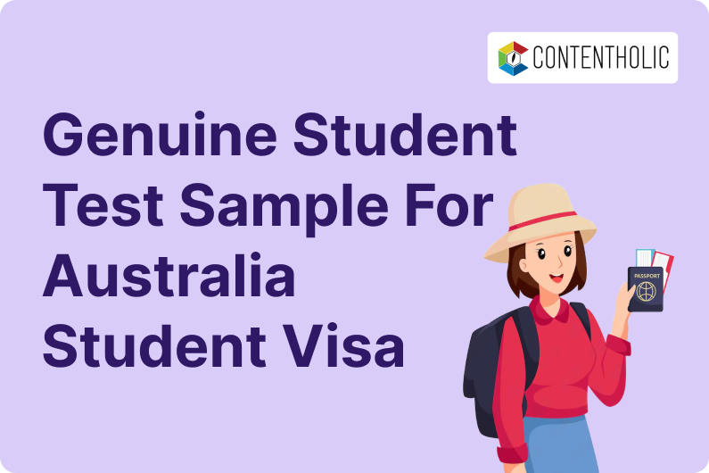 Genuine Student Test Sample for Australia Student Visa