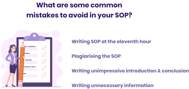 common mistakes in SOP