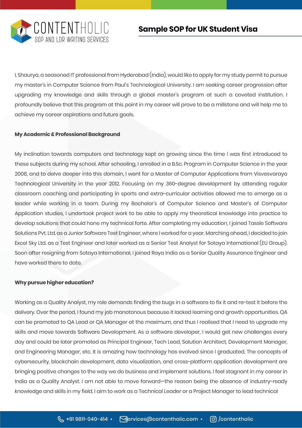 Cover Letter Sample for Canada Student Visa after Refusal